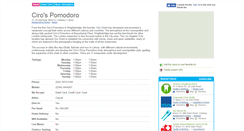 Desktop Screenshot of cirospomodoro.chalo.pk