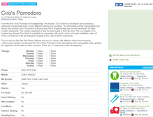 Tablet Screenshot of cirospomodoro.chalo.pk